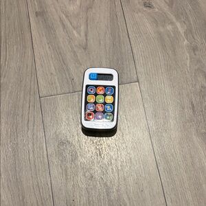Fisher-Price White Toy Phone with Vibrant Buttons